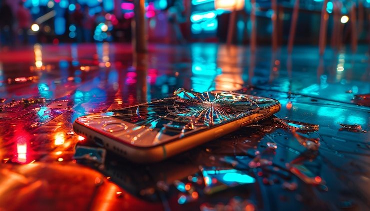 Pengguna memeriksa pembaruan lewat ponsel